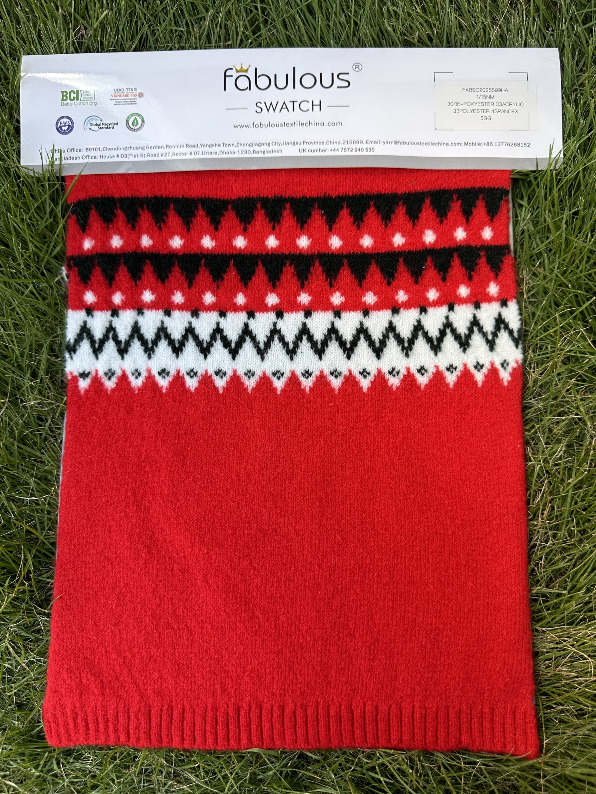 1/15NM 30RE-POLYESTER 33ACRYLIC 33POLYESTER 4SPANDEX