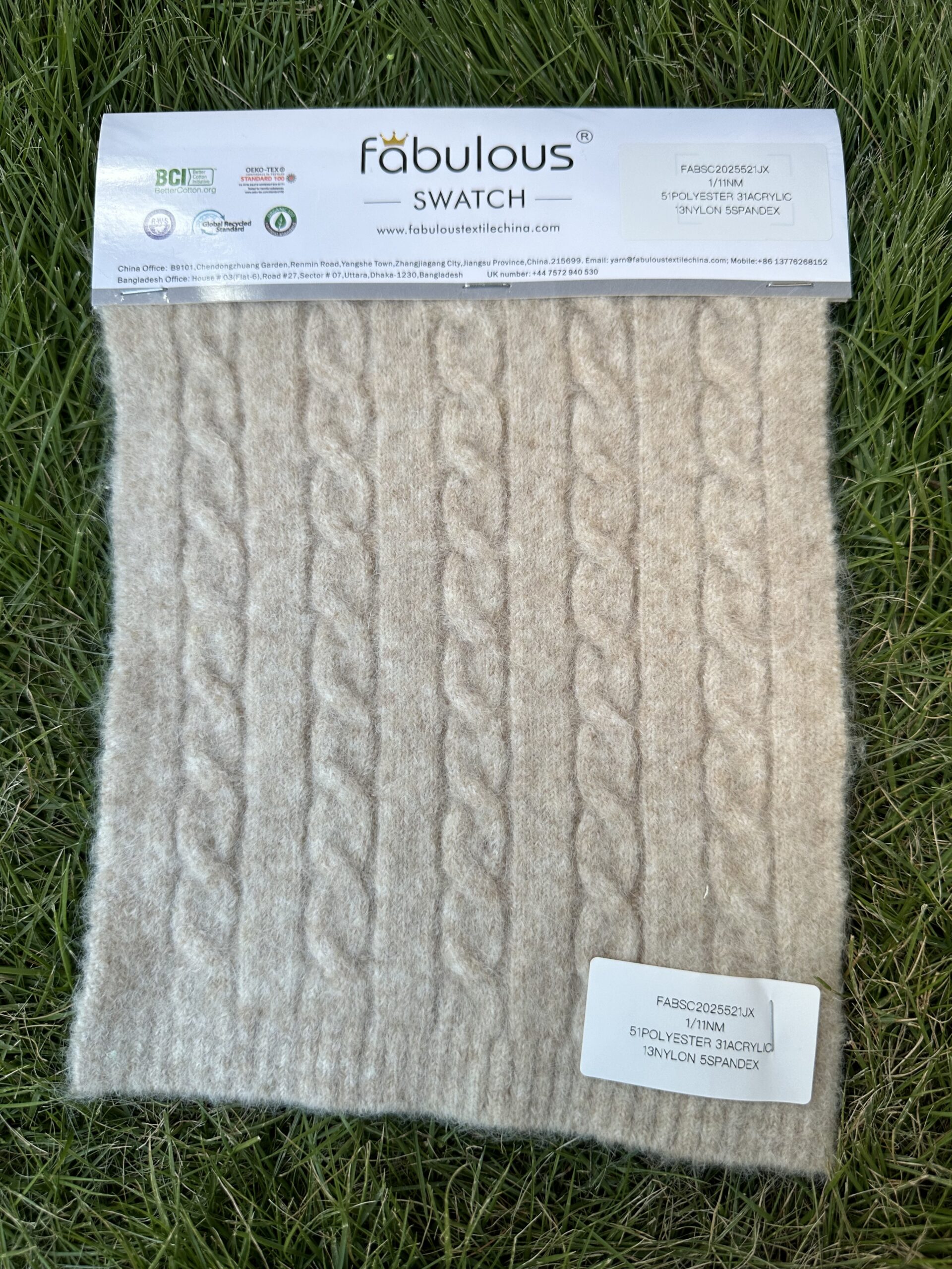 1/11NM 51POLYESTER 31ACRYLIC 13NYLON 5SPANDEX