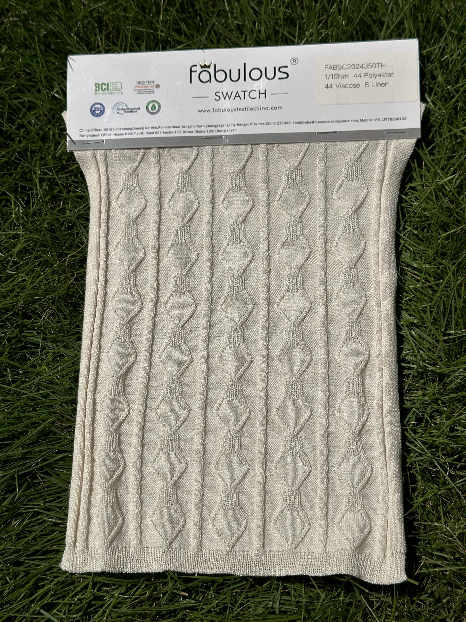 1/19NM 44POLYESTER 44VISCOSE 8LINEN