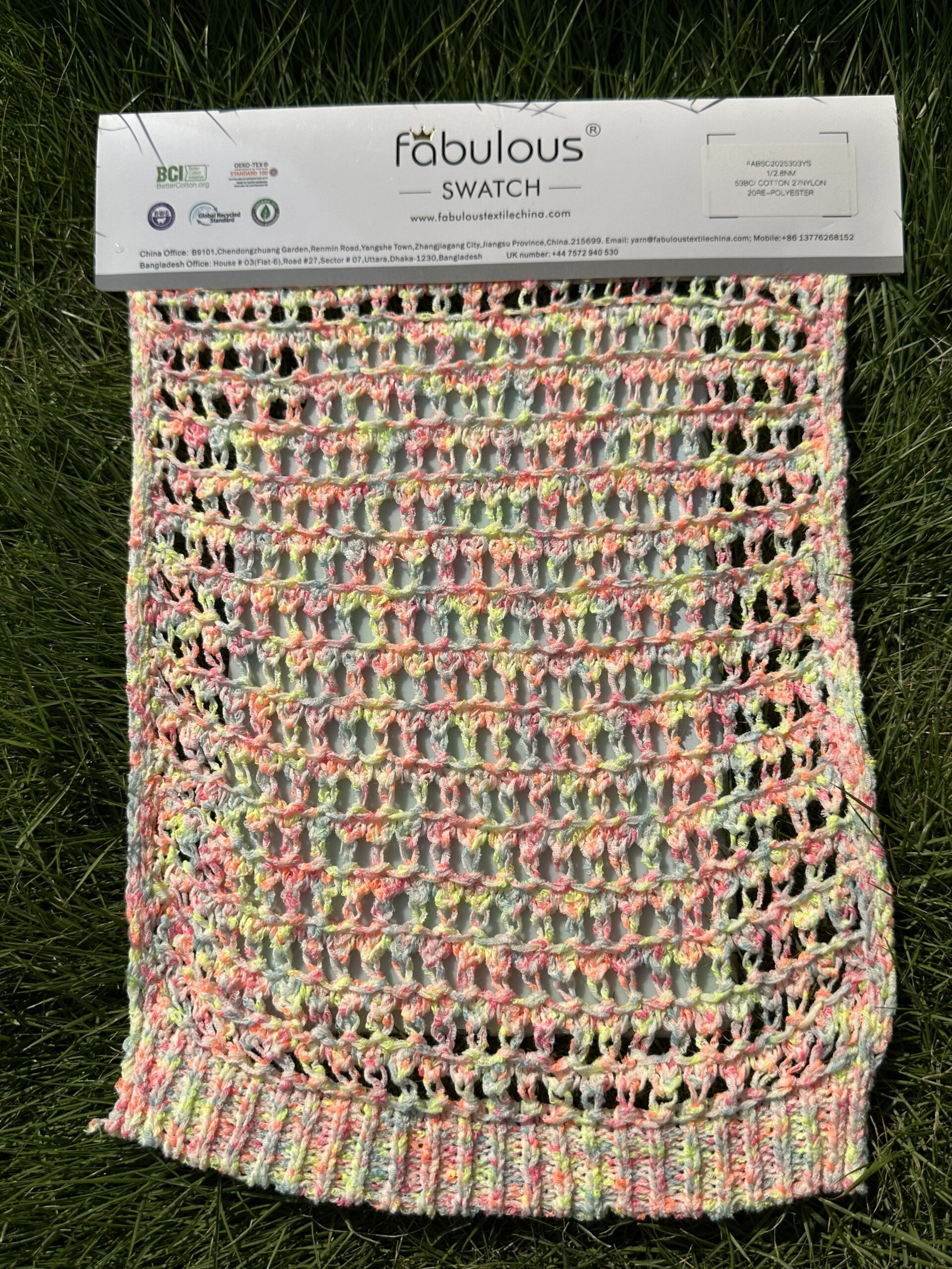 1/2.8NM 53BCI COTTON 27NYLON 20RE-POLYESTER