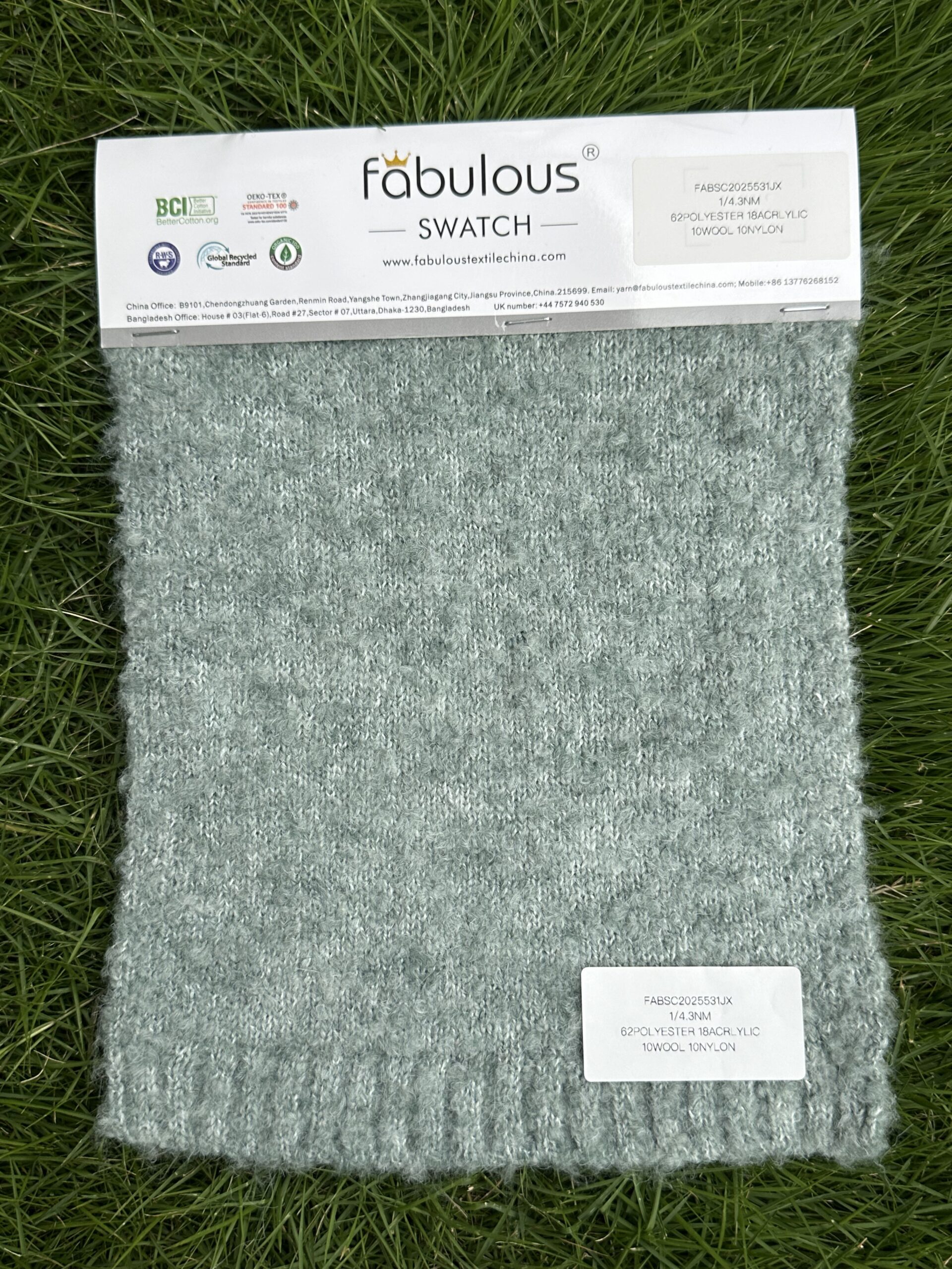 1/4.3NM 62POLYESTER 18ACRYLIC 10WOOL 10NYLON