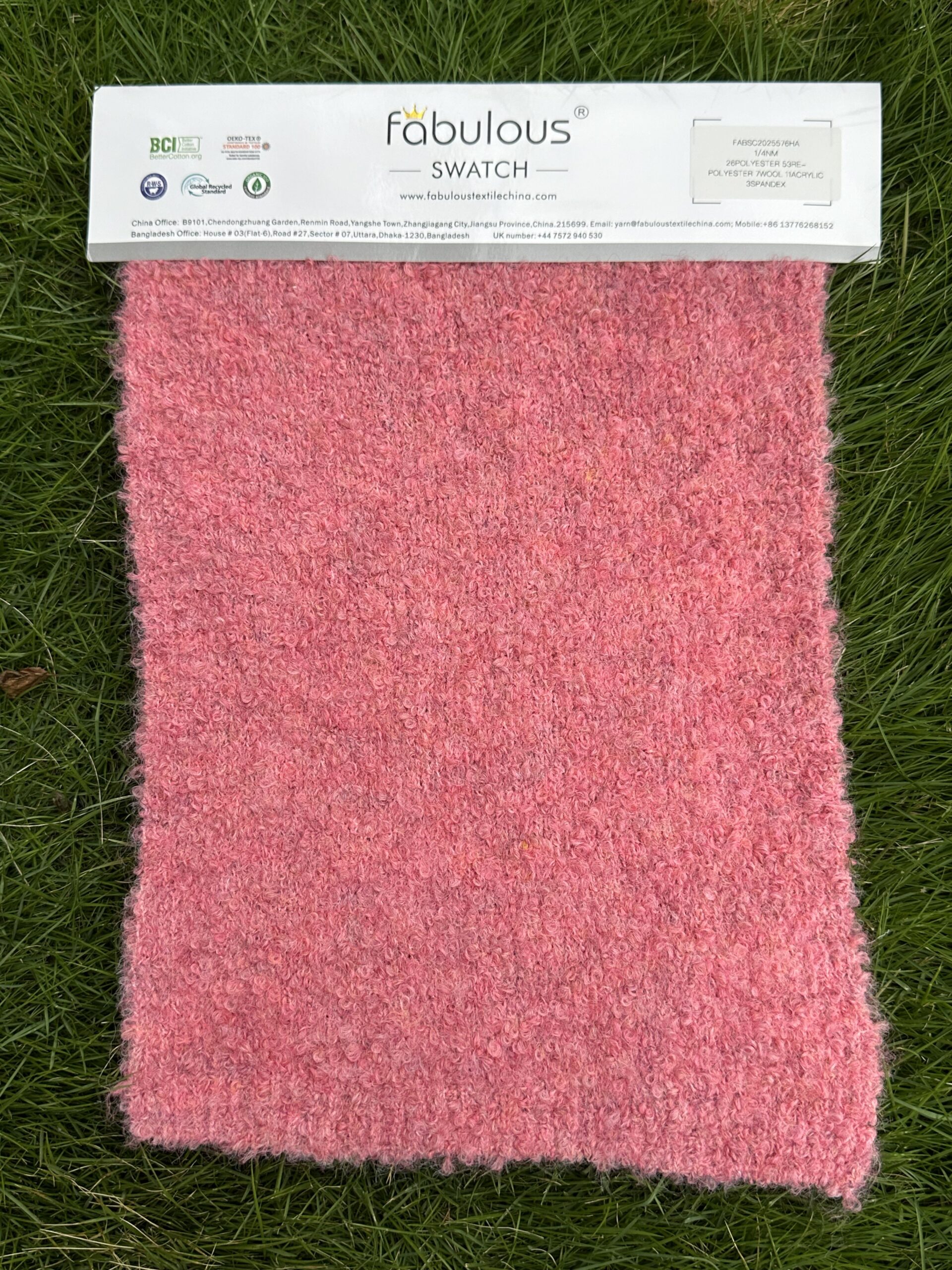 1/4NM 26POLYESTER 53RE-POLYESTER 7WOOL 11ACRYLIC 3SPANDEX