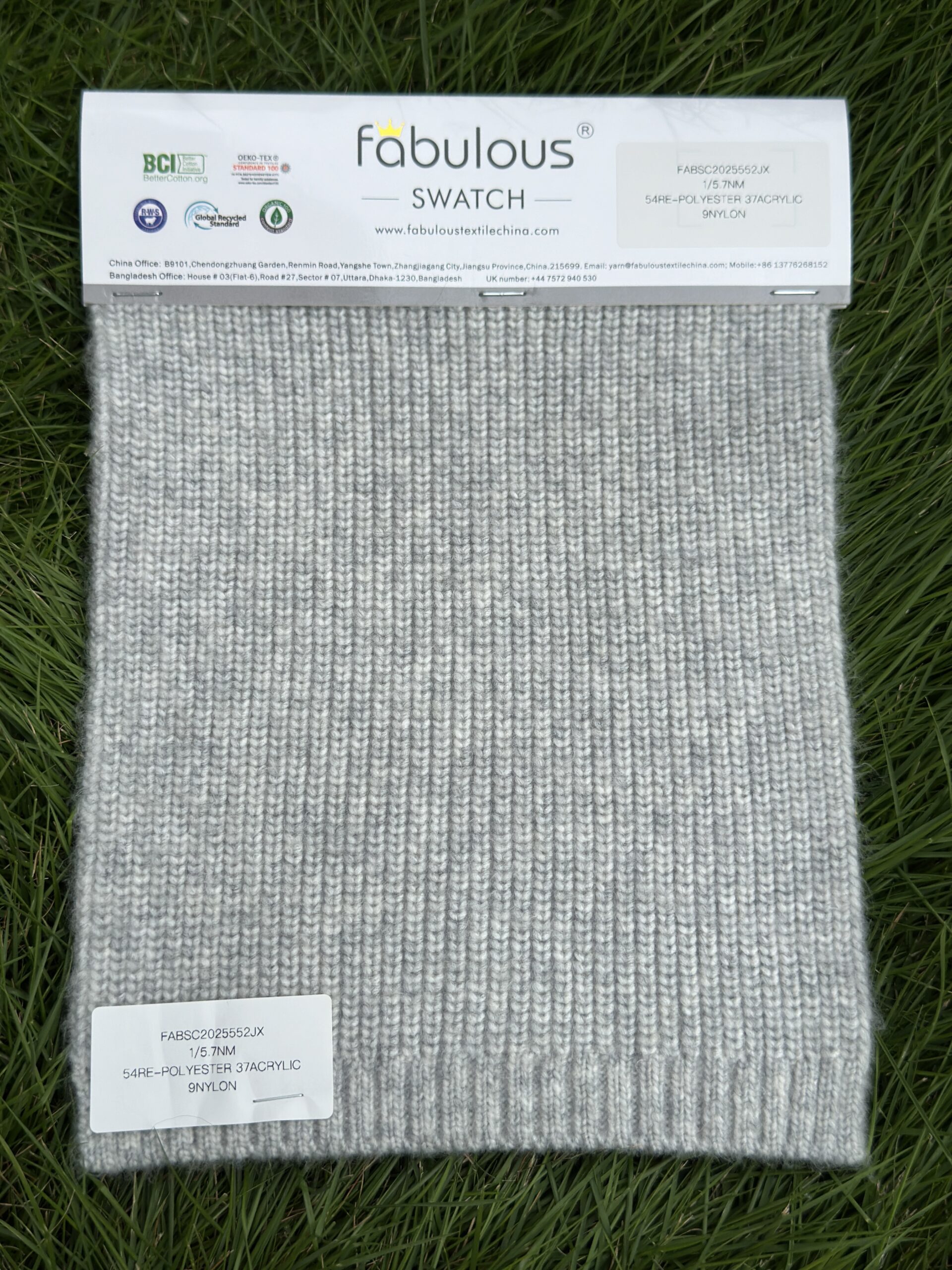 1/5.7NM 54RE-POLYESTER 37ACRYLIC 9NYLON