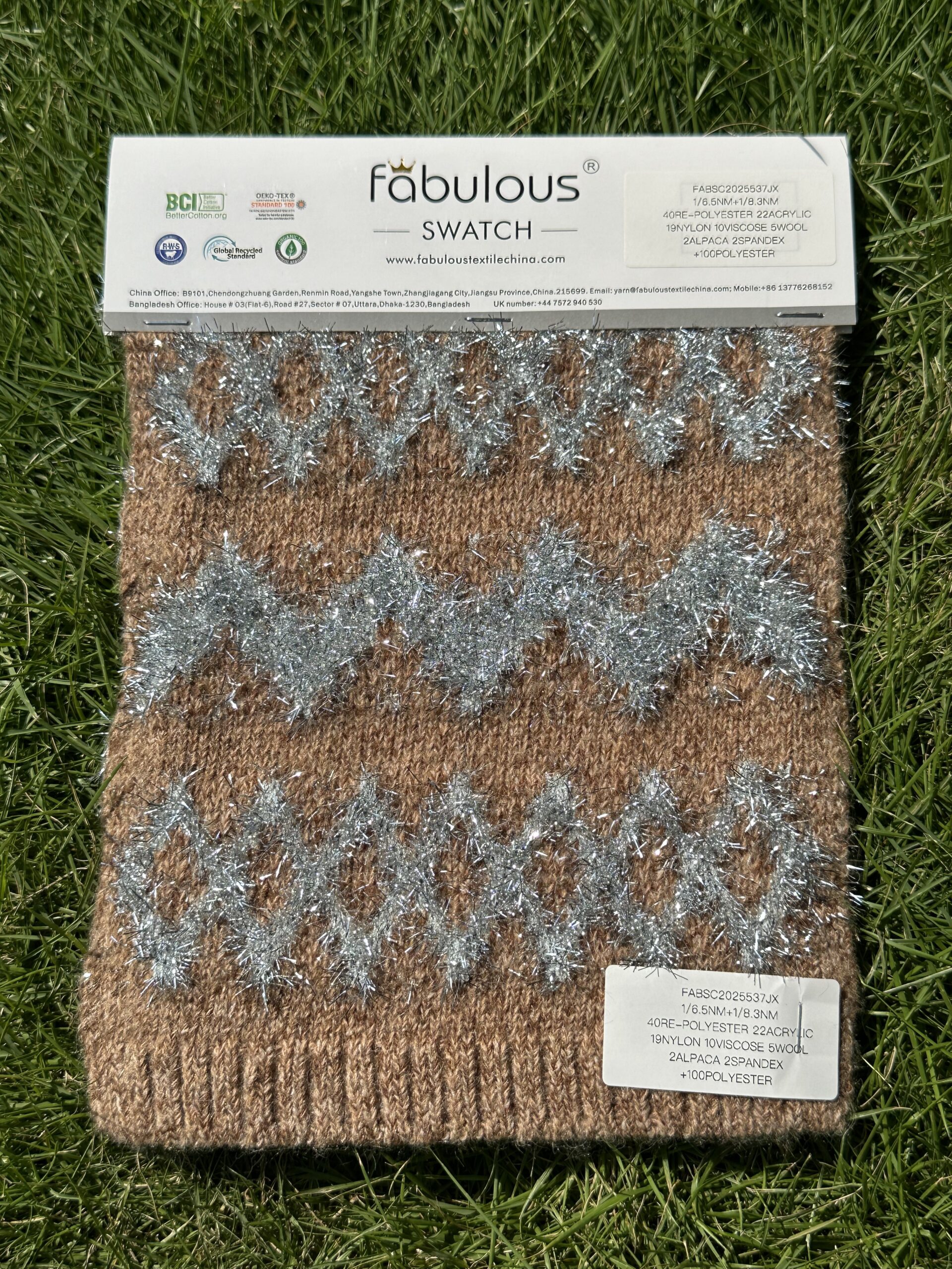 1/6.5NM+1/8.3NM 40RE-POLYESTER 22ACRYLIC 19NYLON 10VISCOSE 5WOOL 2ALPACA 2SPANDEX+100POLYESTER