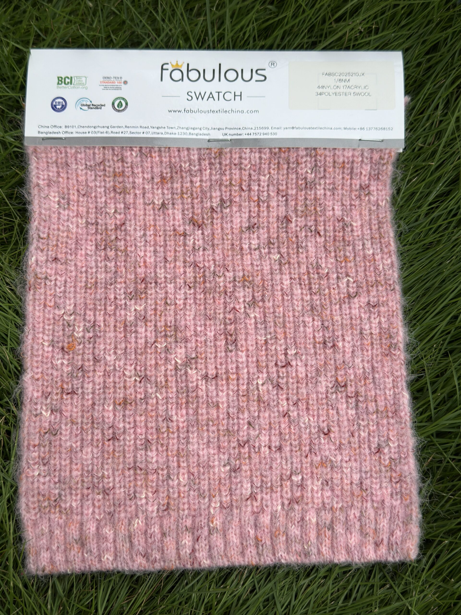 1/6NM 44NYLON 17ACRYLIC 34POLYESTER 5WOOL