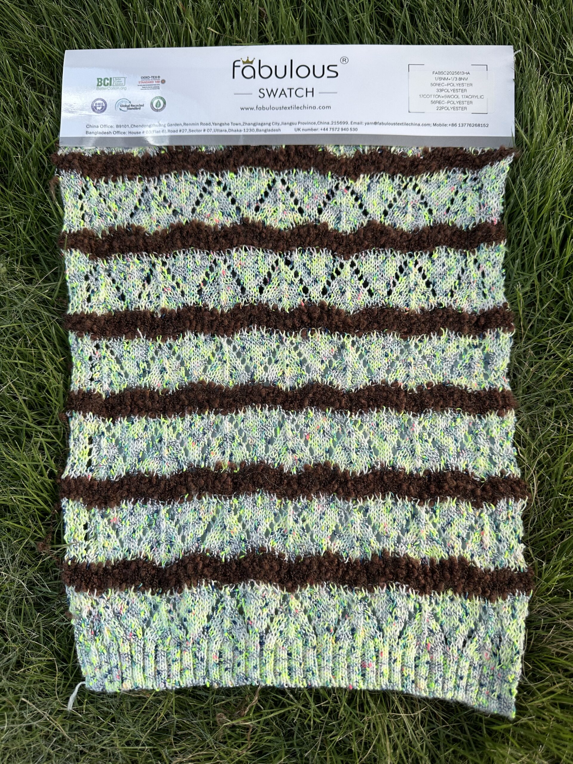 1/6NM+1/3.8NM 50RE-POLYESTER 33POLYESTER 17COTTON+5WOOL 17ACRYLIC 56RE-POLYESTER 22POLYESTER