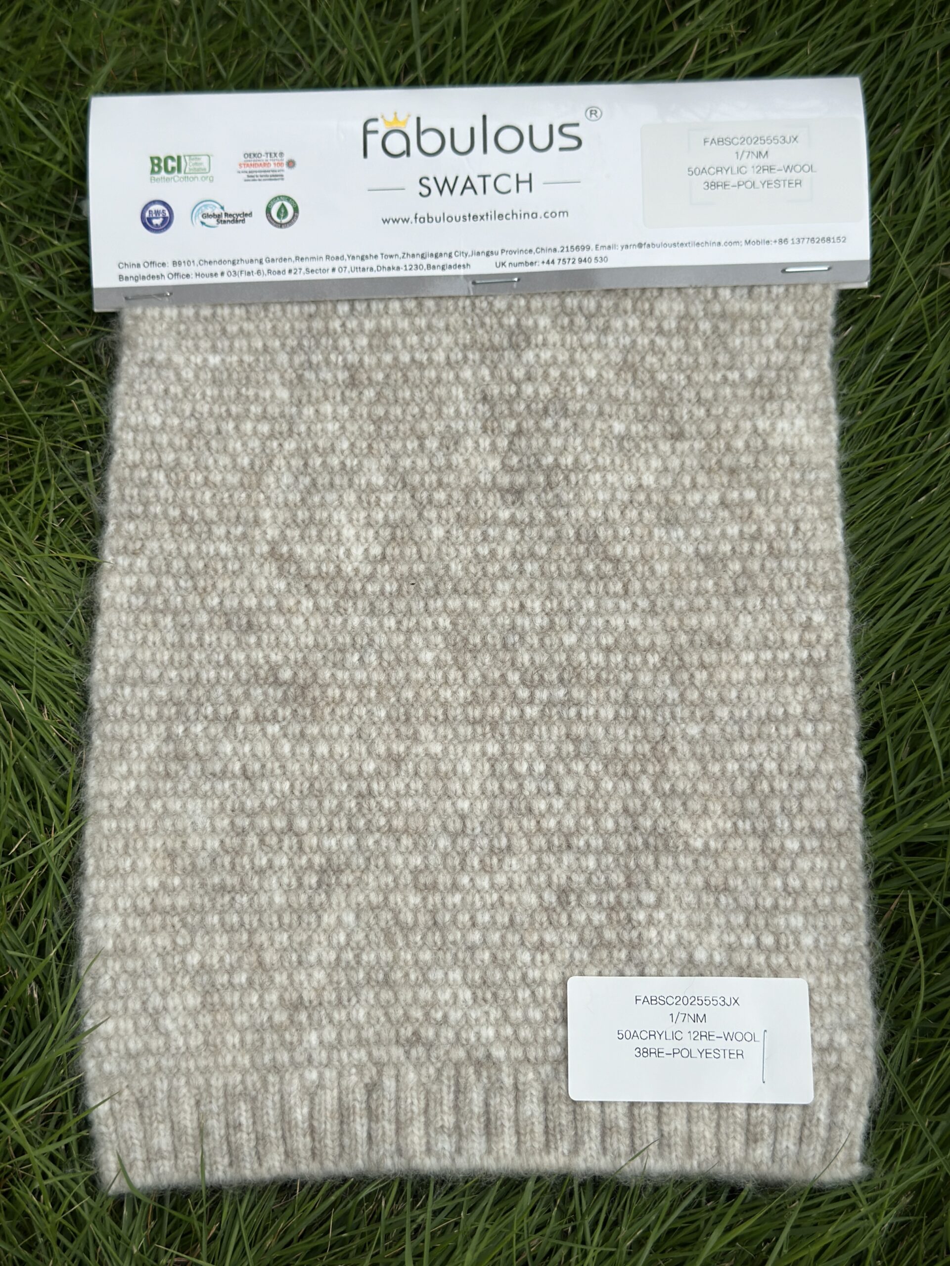 1/7NM 50ACRYLIC 12RE-WOOL 38RE-POLYRSTER