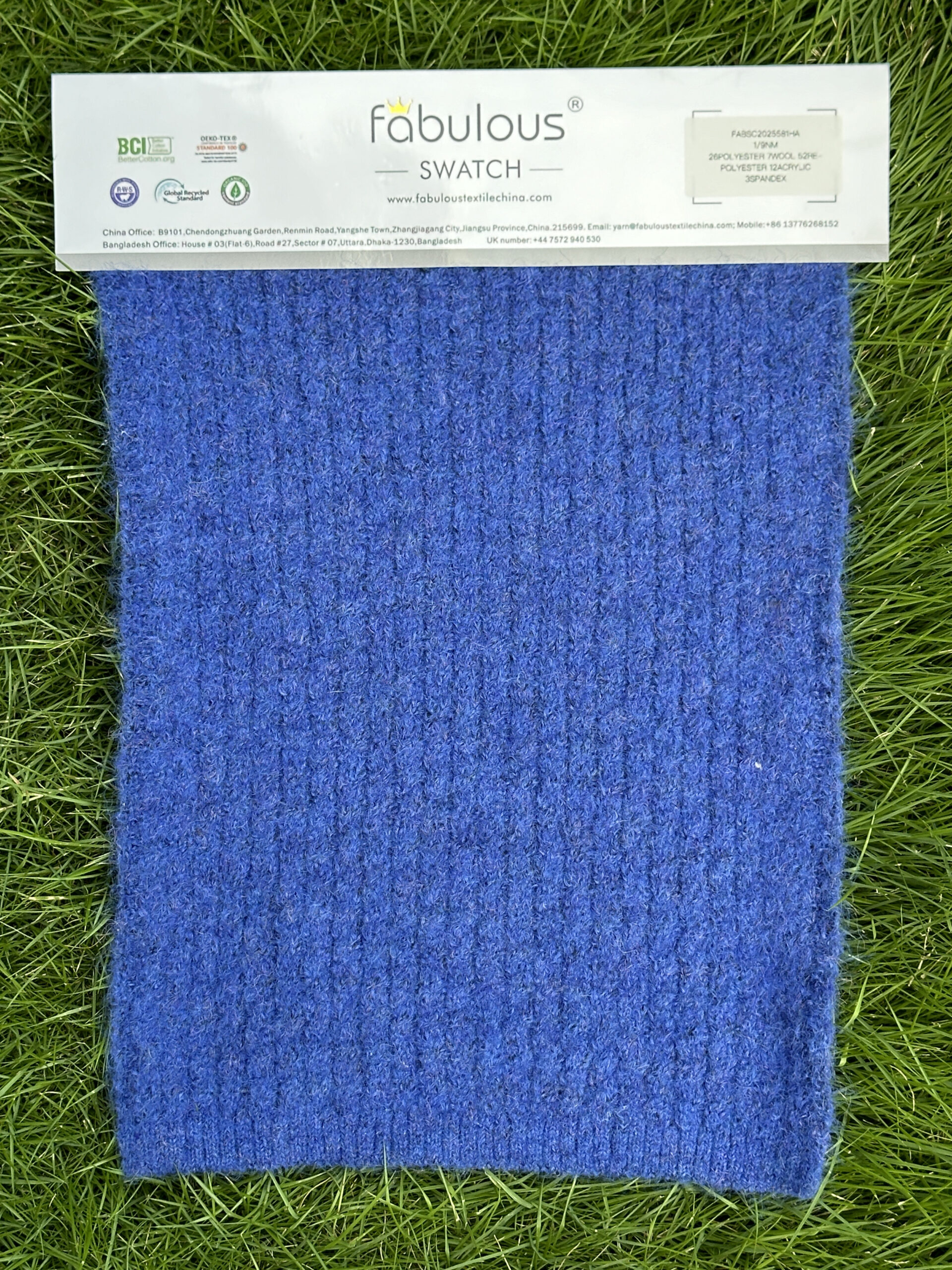 1 9NM 26POLYESTER 7WOOL 52RE-POLYESTER 12ACRYLIC 3SPANDEX