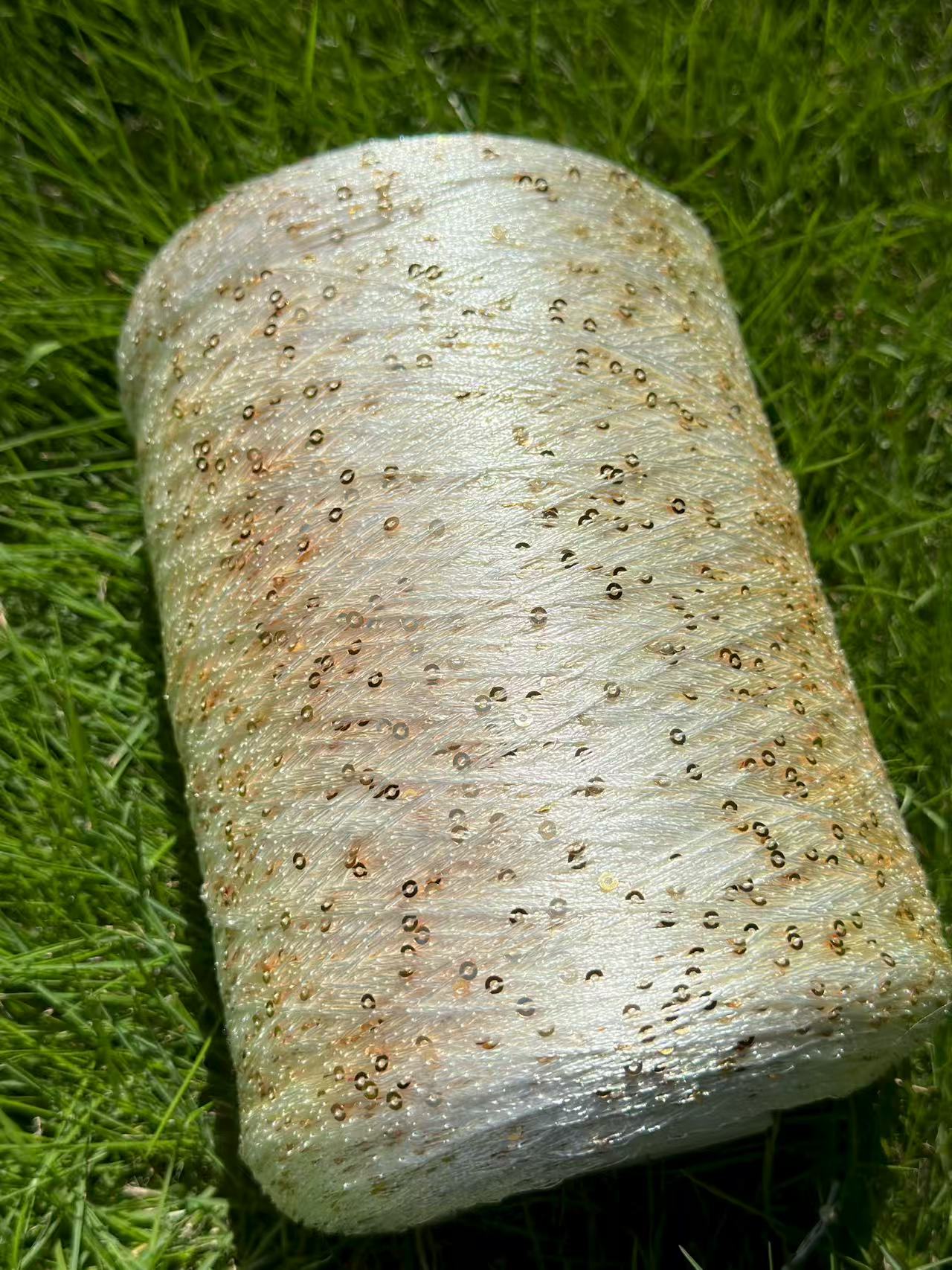 100%polyester sequiencee gold