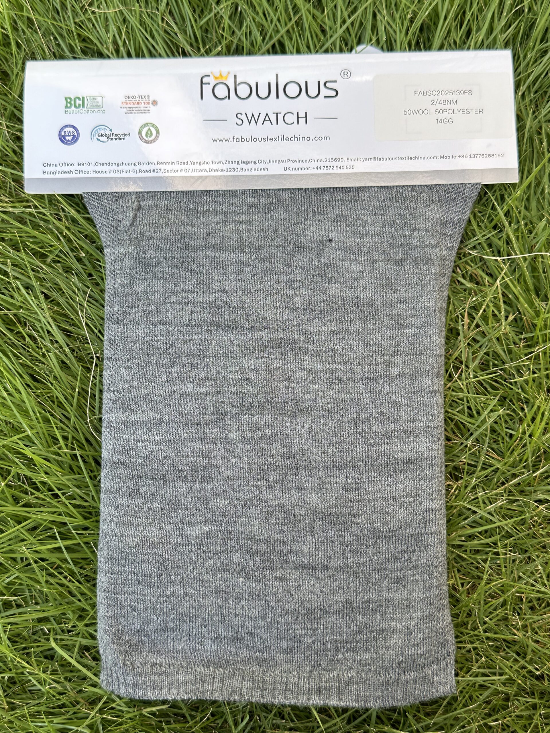 2/48NM 50WOOL 50POLYESTER 14GG