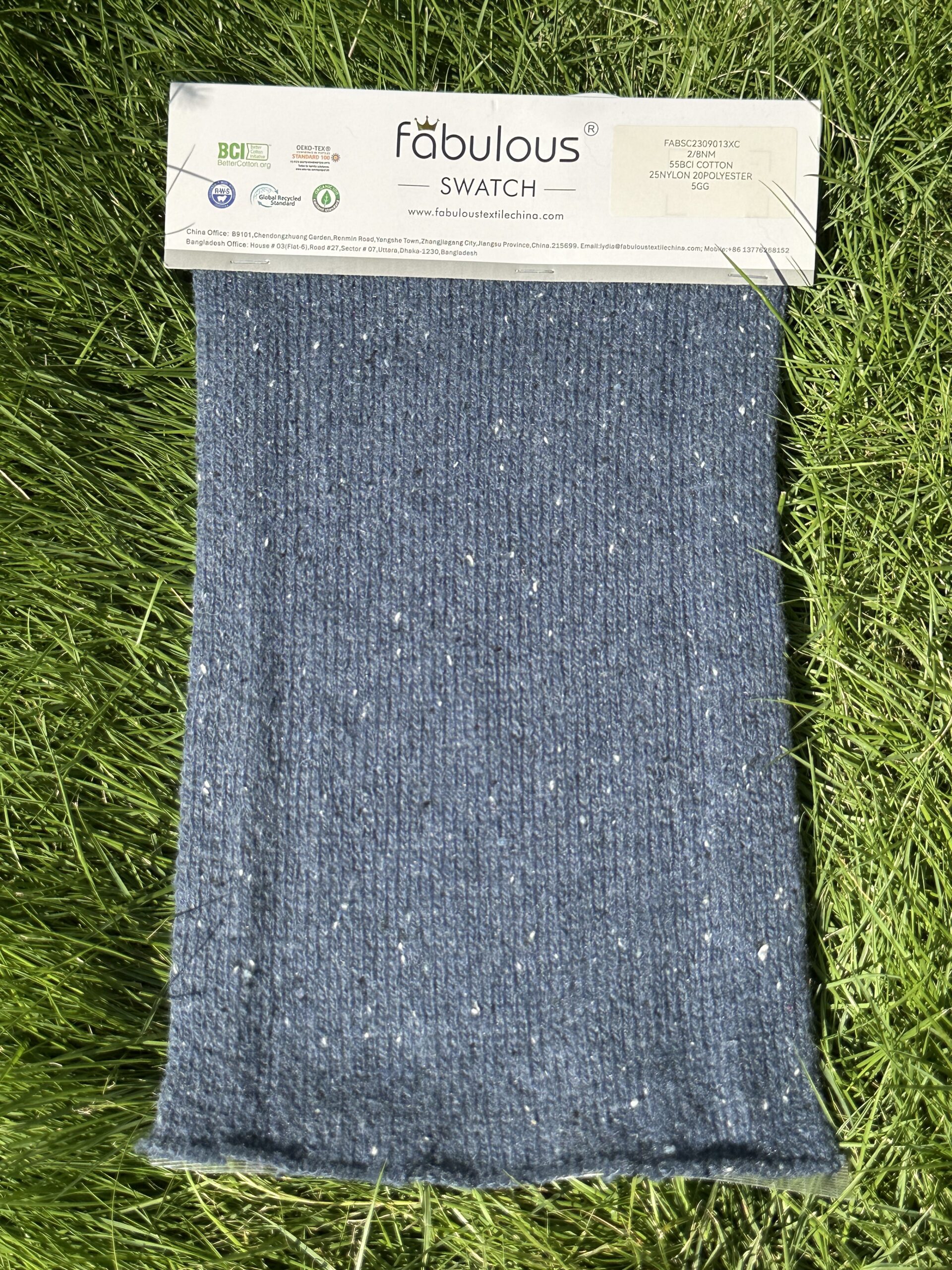 2/8NM 55BCI COTTON 25NYLON 20POLYESTER 5GG