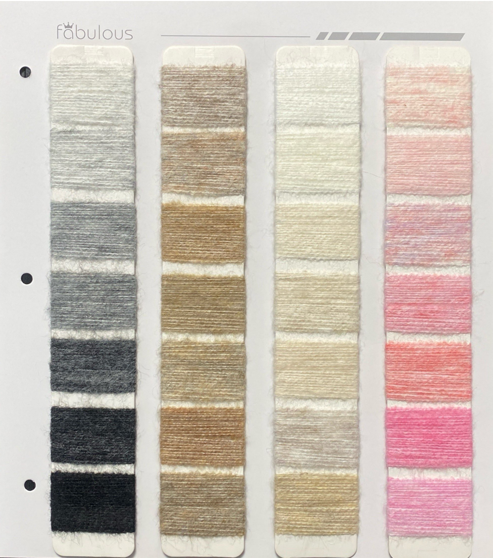 FABSC2025337JQ Mossy Yarn 1/8.8NM 8WOOL 15ACRYLIC 15NYLON 58RE-POLYESTER 4SPANDEX